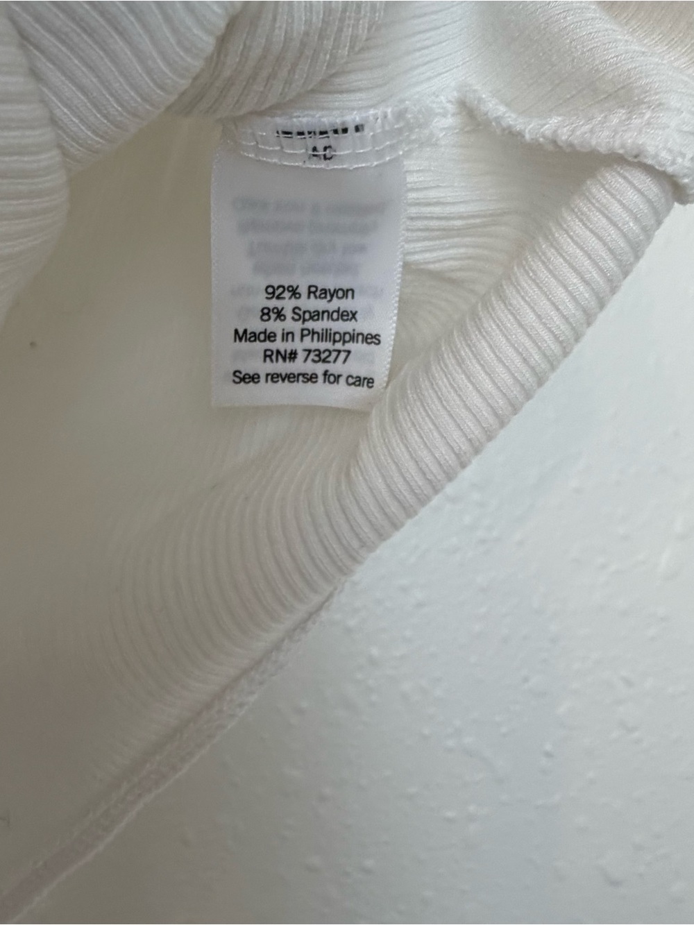 LC Lauren Conrad white Knot-Front Puff Sleeve Bodysuit large - Picture 3 of 6